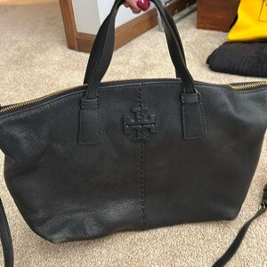 Tory Burch Black Leather Satchel